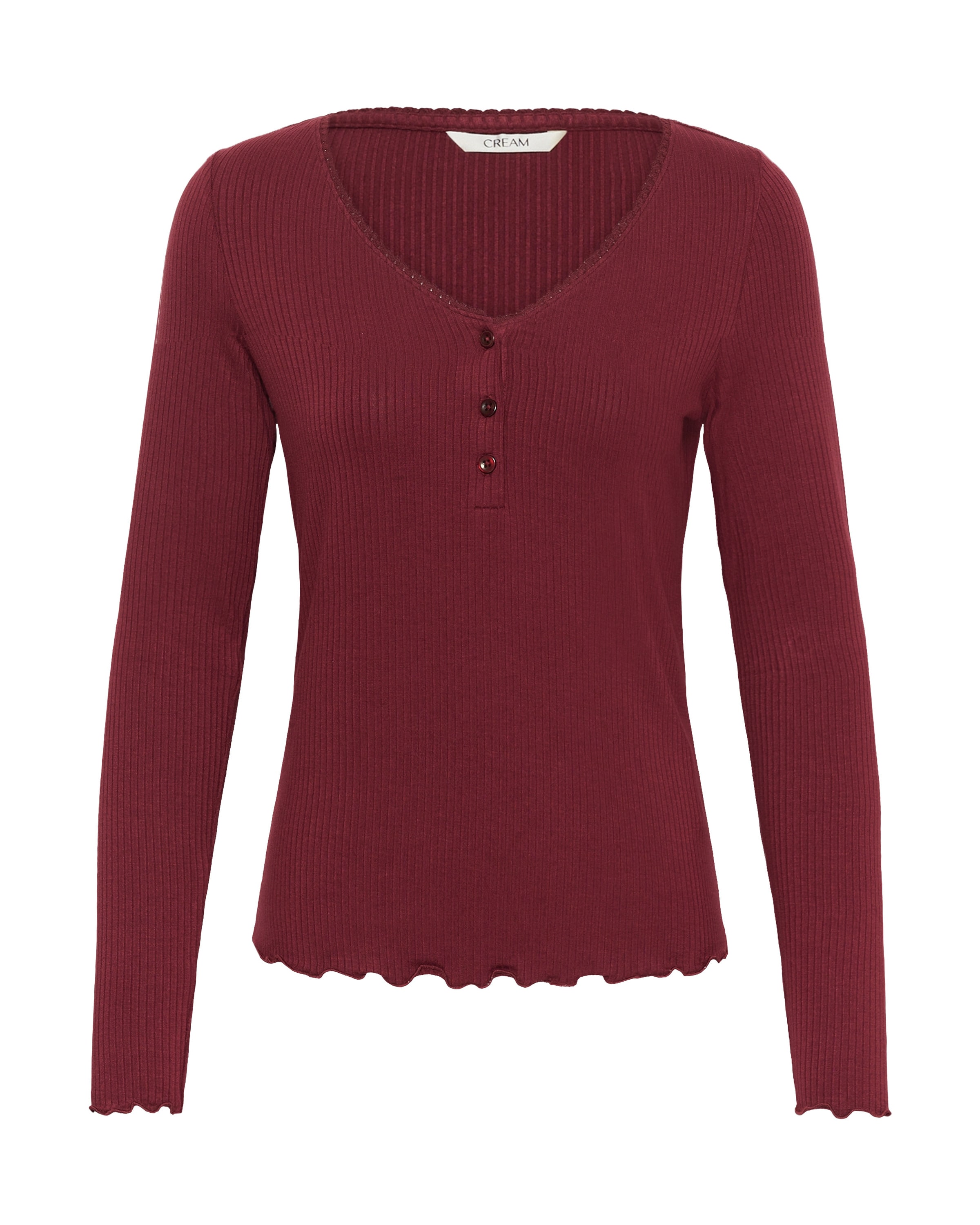 Cream Shirt 'Ribba' in Rot: Vorderseite