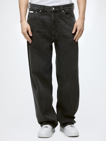 Baggy Jeans de la Calvin Klein Jeans pe gri: față