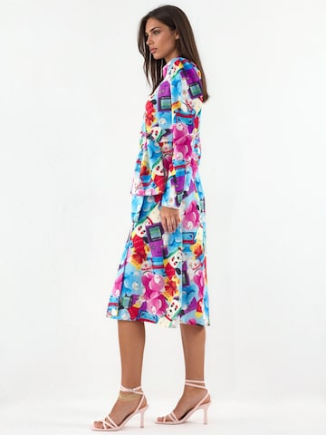 MSN Collection - Vestido em mistura de cores