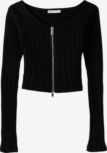 Bershka Cardigan en noir, Vue avec produit