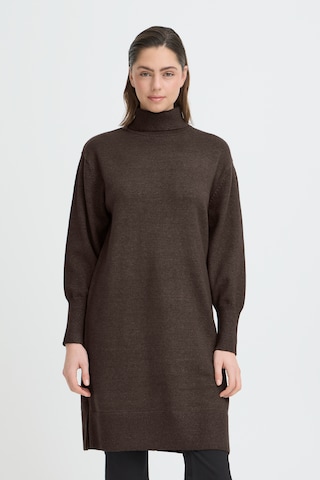 Pulz Knit dress 'PZSteffi' in Brown: front