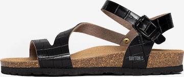 Bayton Sandal 'Vigo' i svart: framsida