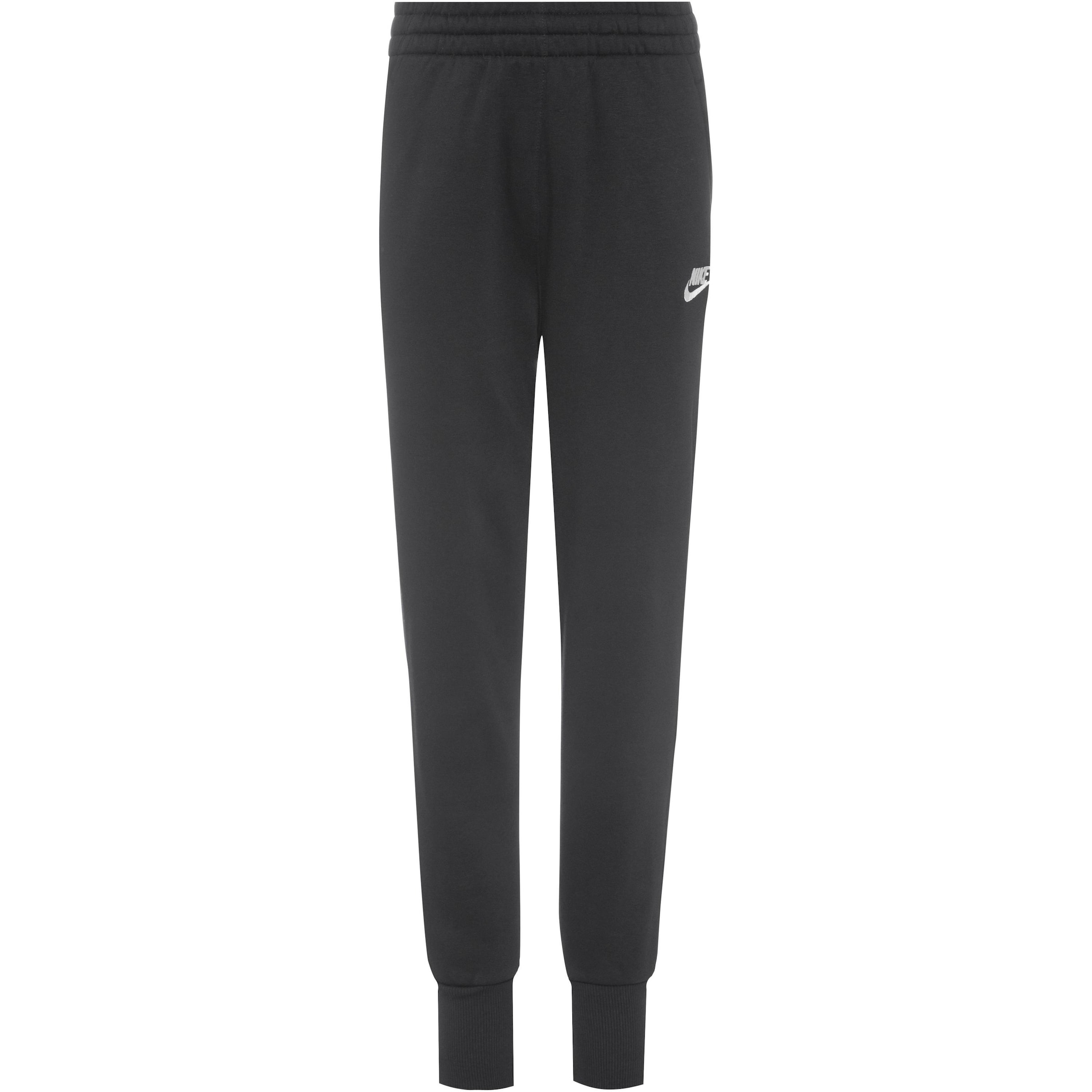 Nike Sportswear - Tapered Calças 'Club Fleece' em preto: frente