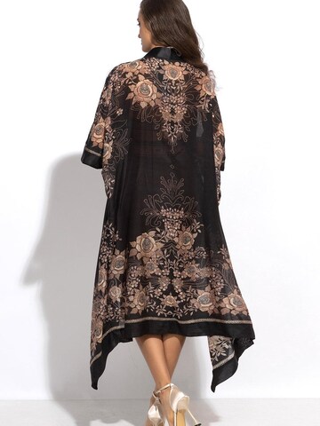 JIORO Strandjurk 'GOLDEN ROSES' in Zwart