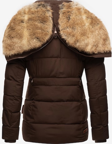 MARIKOO Winter Jacket 'Nekoo' in Brown