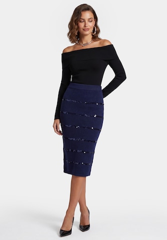 Jupe faina en bleu