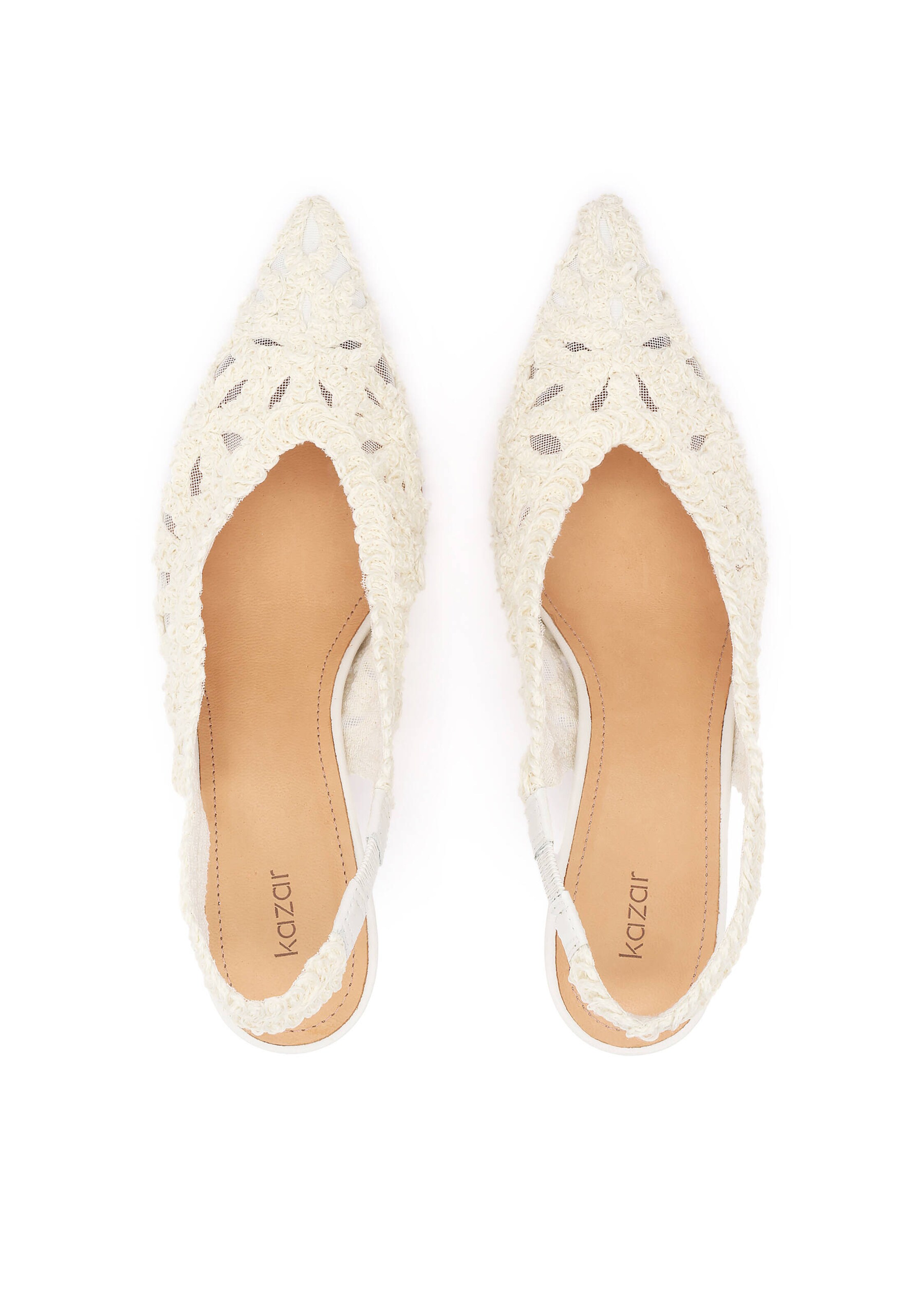 Kazar Slingpumps in Wit