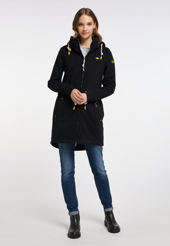 Schmuddelwedda Zip-Up Hoodie in Black