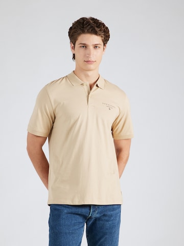 JACK & JONES - Camiseta 'MASON' en beige: frente