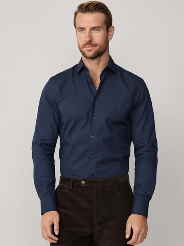 Hackett London Slim fit Overhemd in Blauw: voorkant