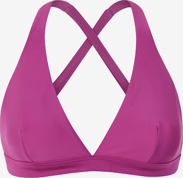 PROTEST Triangle Bikini top 'MIXEnds' in Pink: front