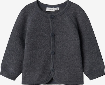 NAME IT Gebreid vest in Blauw: voorkant