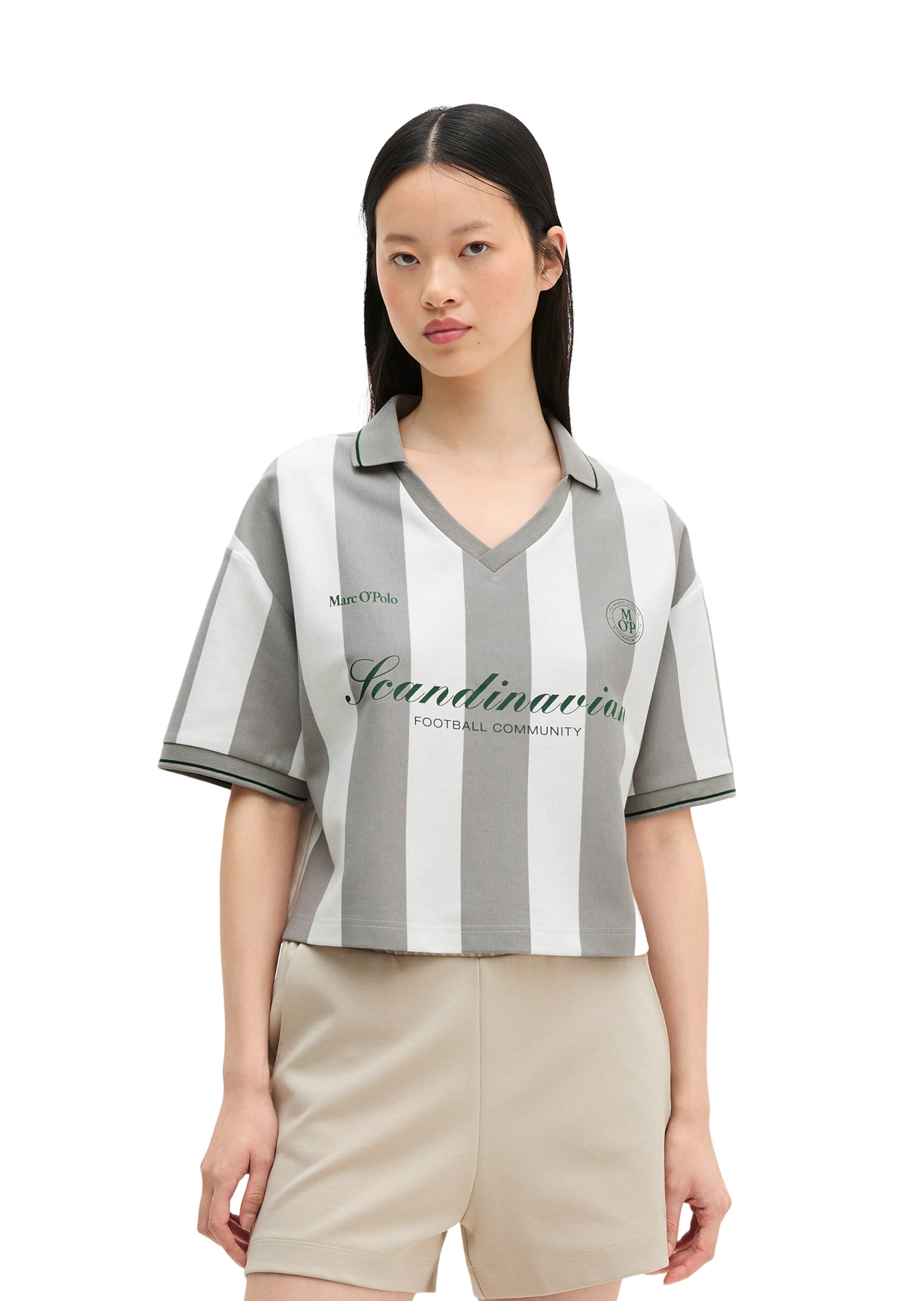 Marc O'Polo Poloshirt in Grau: Vorderseite