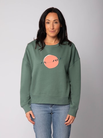 Watapparel Sweatshirt 'Countryside 01 ' in Groen: voorkant
