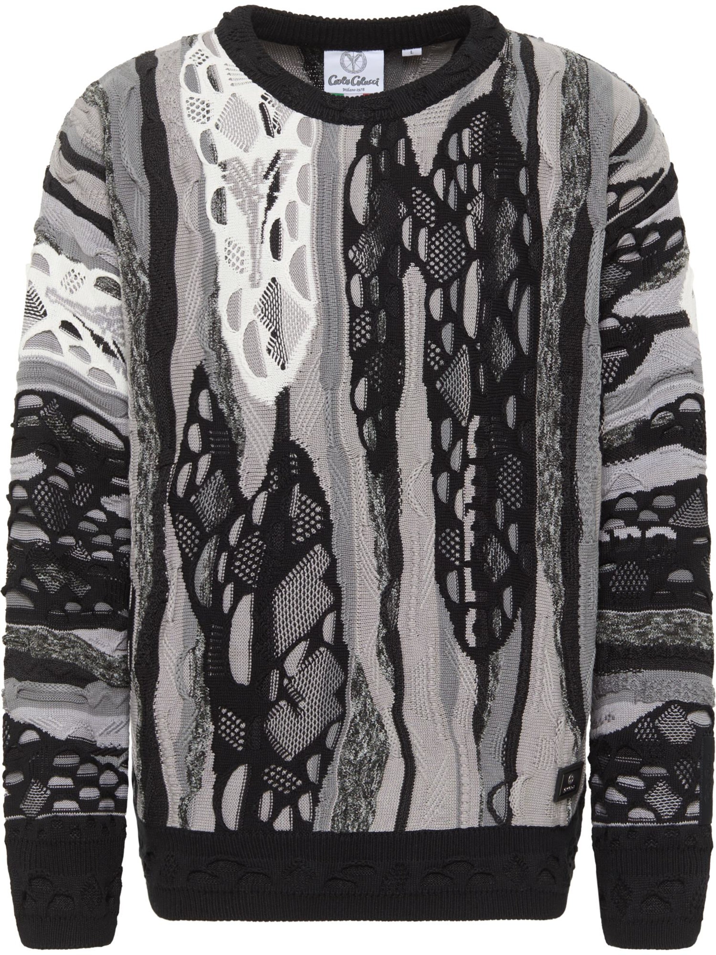 Carlo Colucci Pullover 'Di Panfilo' in Schwarz: Vorderseite