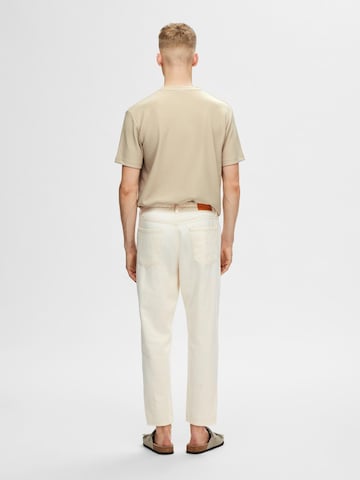 SELECTED HOMME Bootcut Jeans in Beige