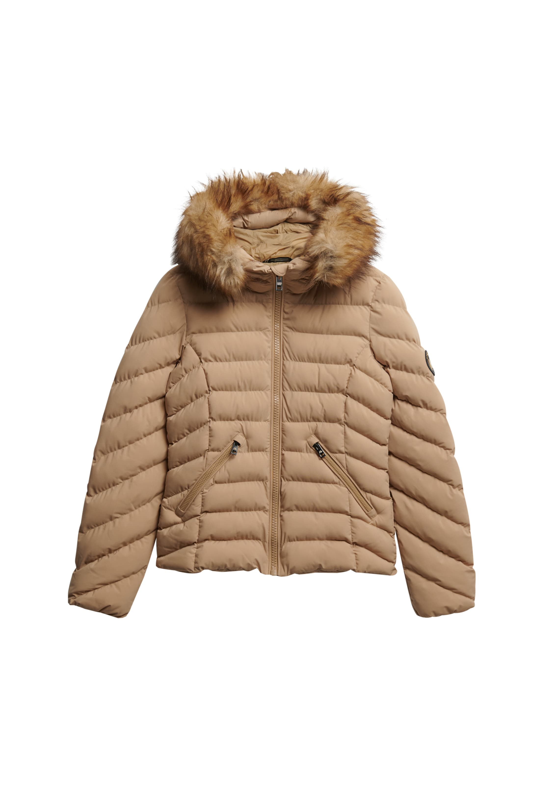 Superdry Tussenjas 'Fuji' in de kleur Camel, Productweergave