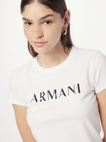 ARMANI EXCHANGE T-shirt i vit