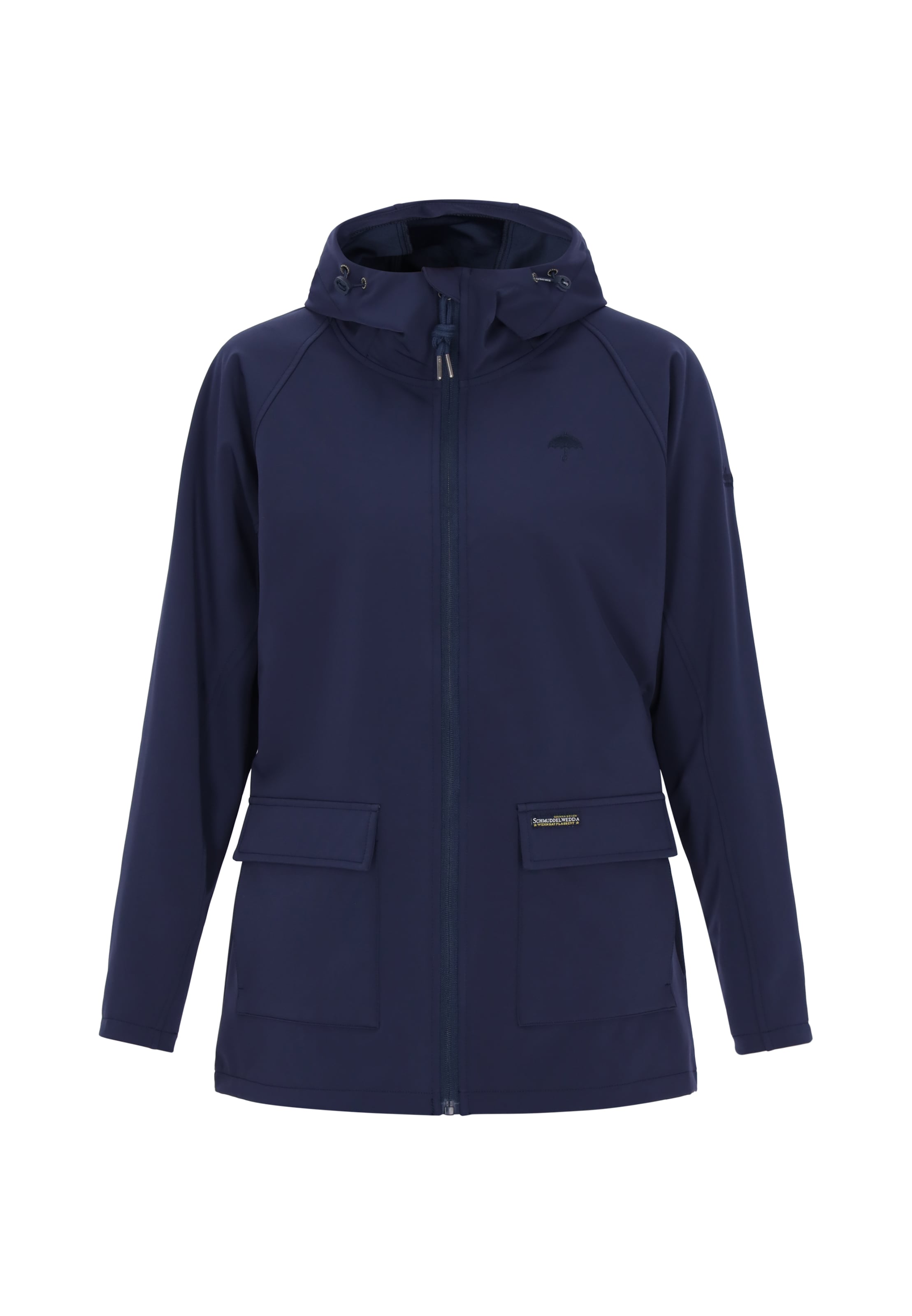 Schmuddelwedda Functionele jas in Blauw: voorkant