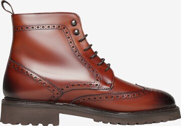 Henry Stevens Lace-Up Boots 'Winston' in Brown