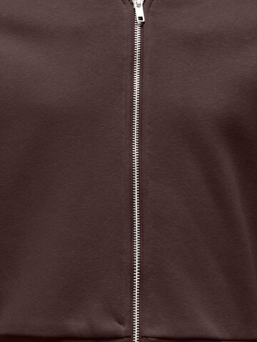 ONLY GIRLS - Sudadera con cremallera 'KOGSweat' en marrón