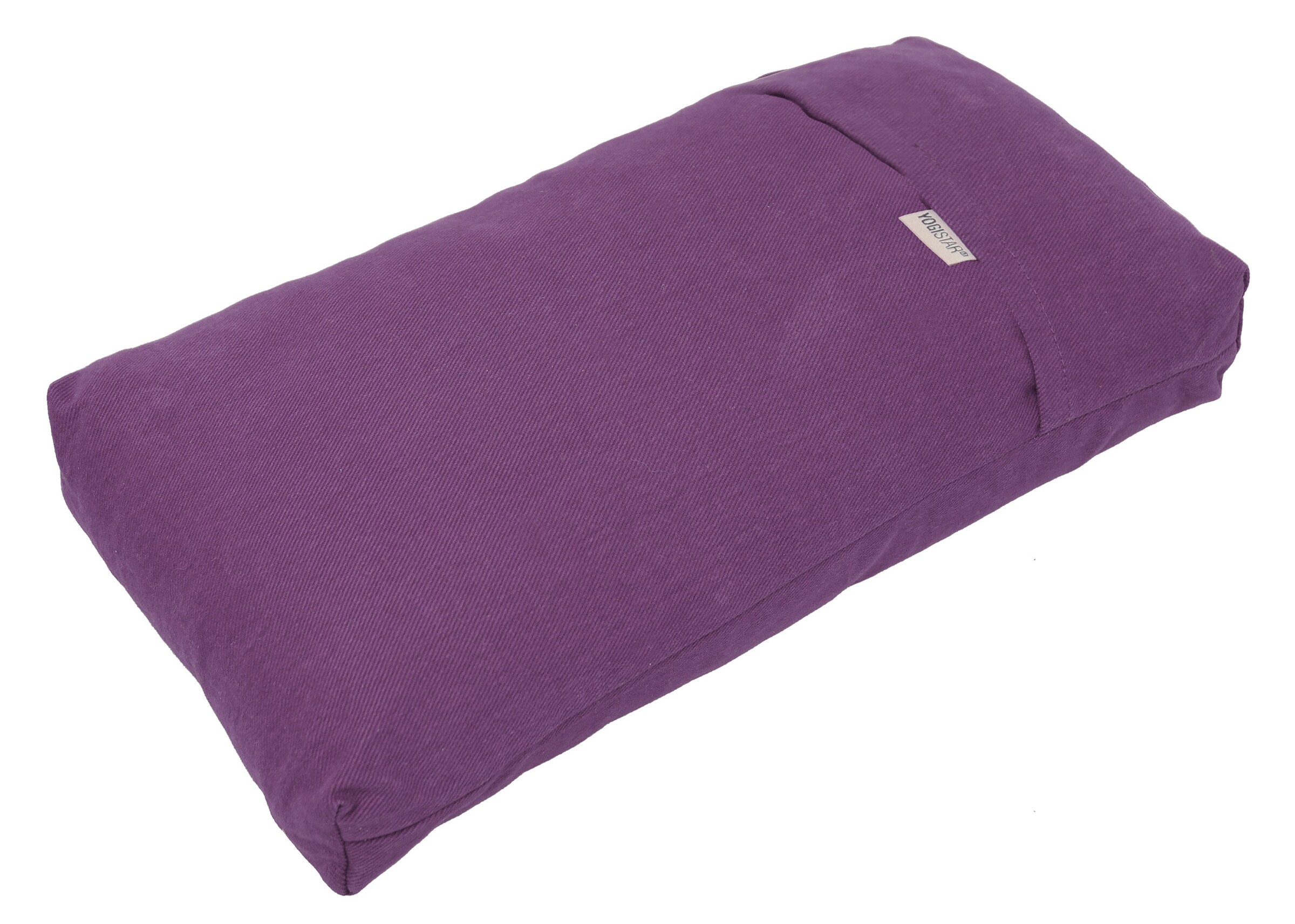 YOGISTAR.COM Pillow in Red: front