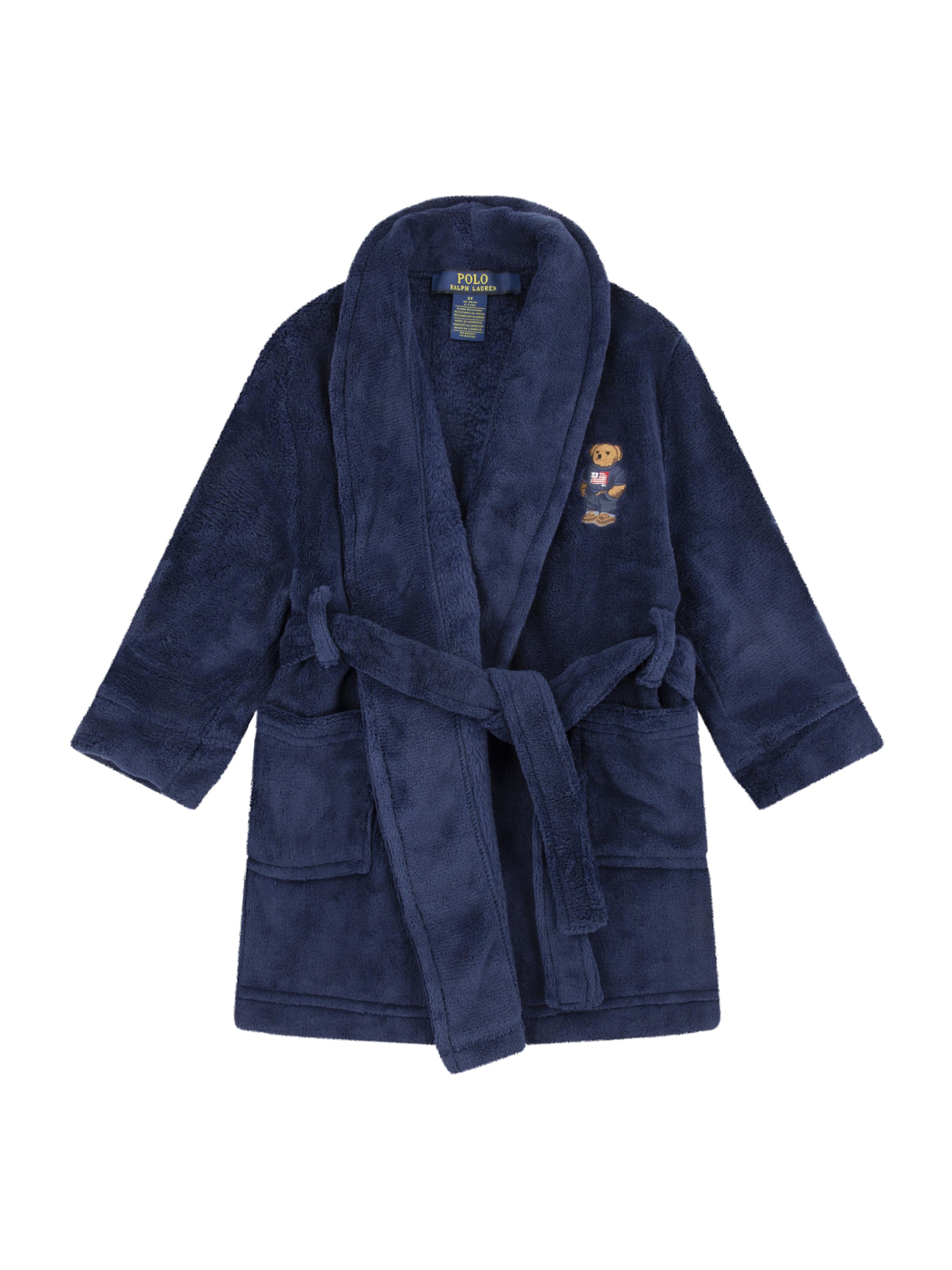 zils Polo Ralph Lauren Peldmētelis 'BEAR': no priekšpuses