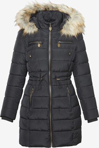 KOROSHI Zimní bunda – černá: přední strana