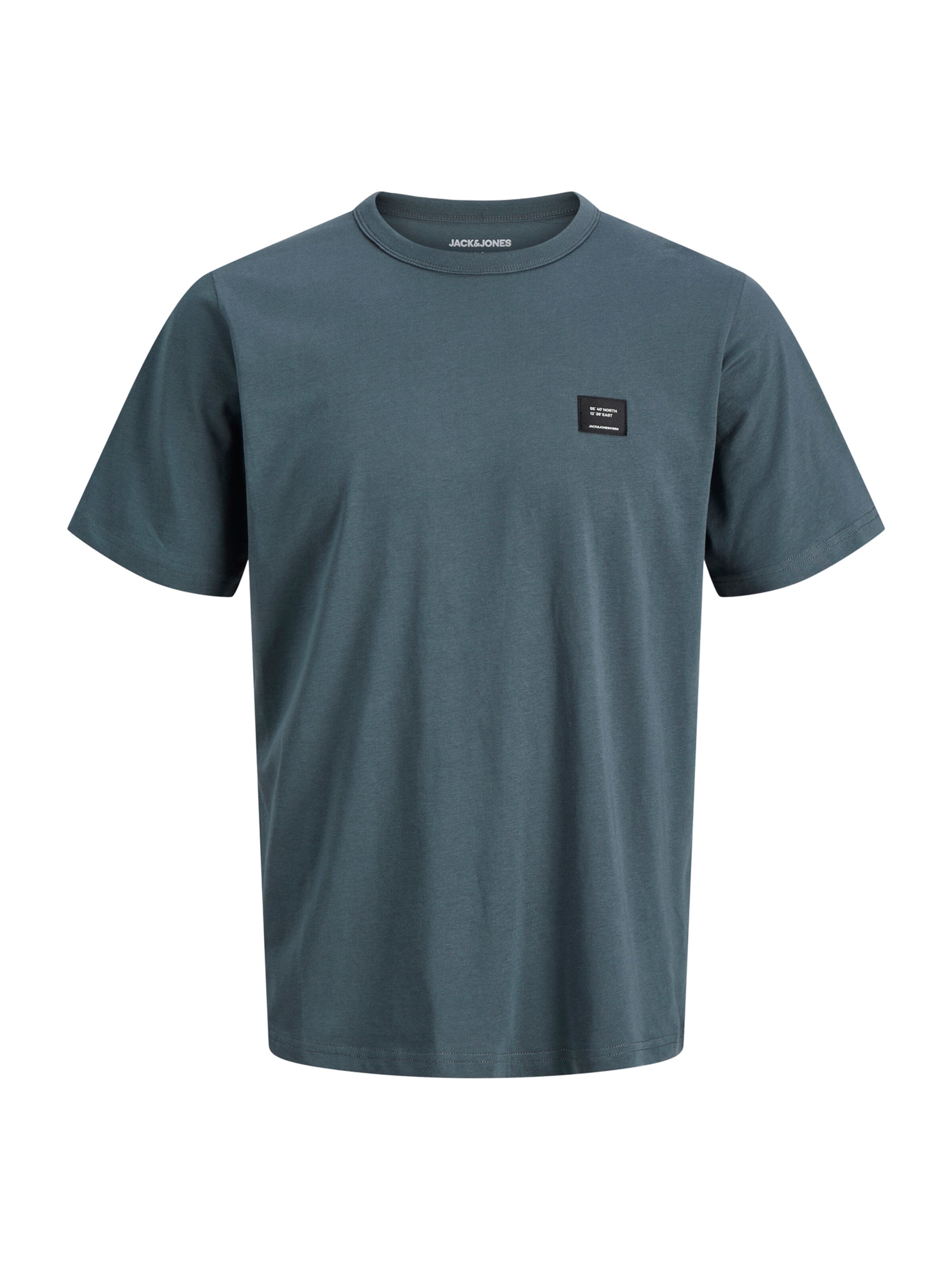 Jack & Jones Plus Tričko 'JJCLEVELAND' – šedá: přední strana