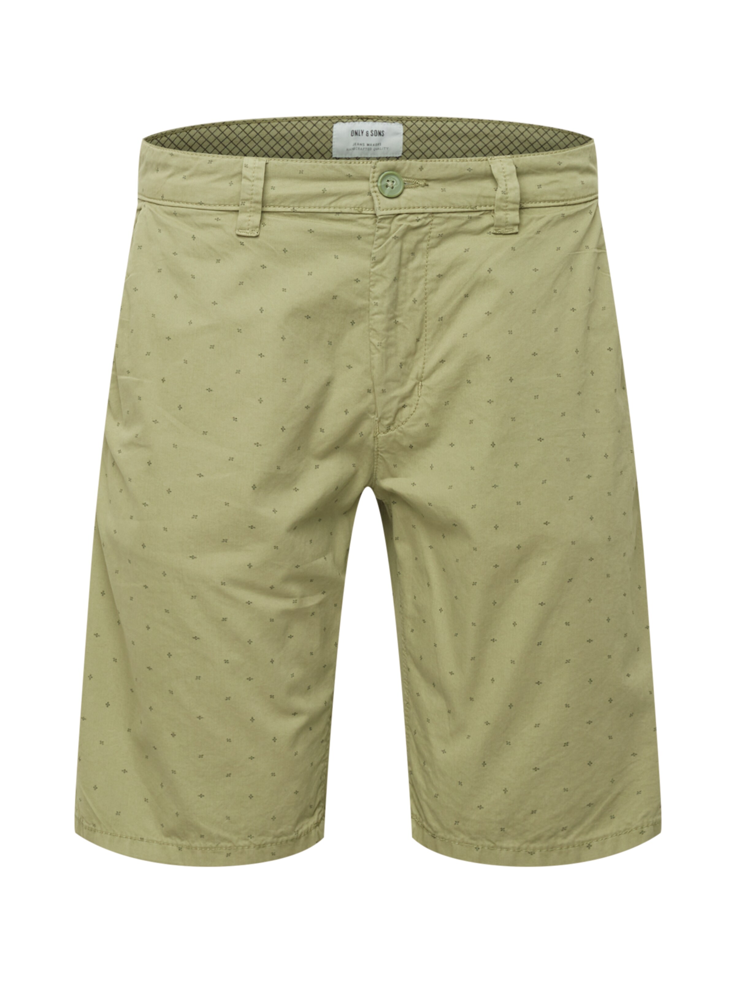 Only & Sons - Regular Calças chino 'WILL' em verde: frente