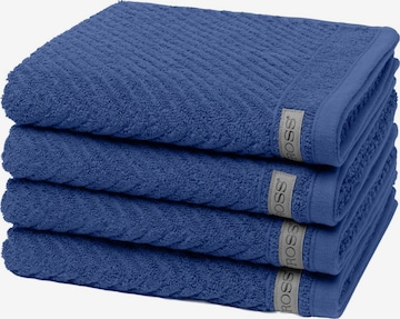 ROSS Handtuch 'Smart' in Blau: Vorderseite