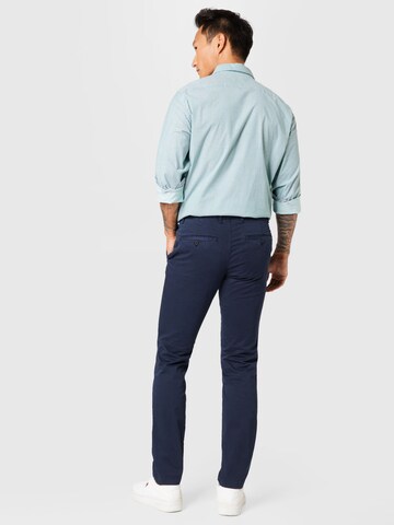 TOMMY HILFIGER - Slimfit Calças chino 'Bleecker' em azul