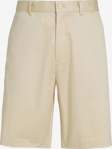 Regular Pantalon chino Calvin Klein en beige : devant