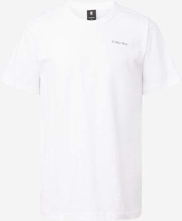 T-Shirt G-Star RAW en blanc : devant