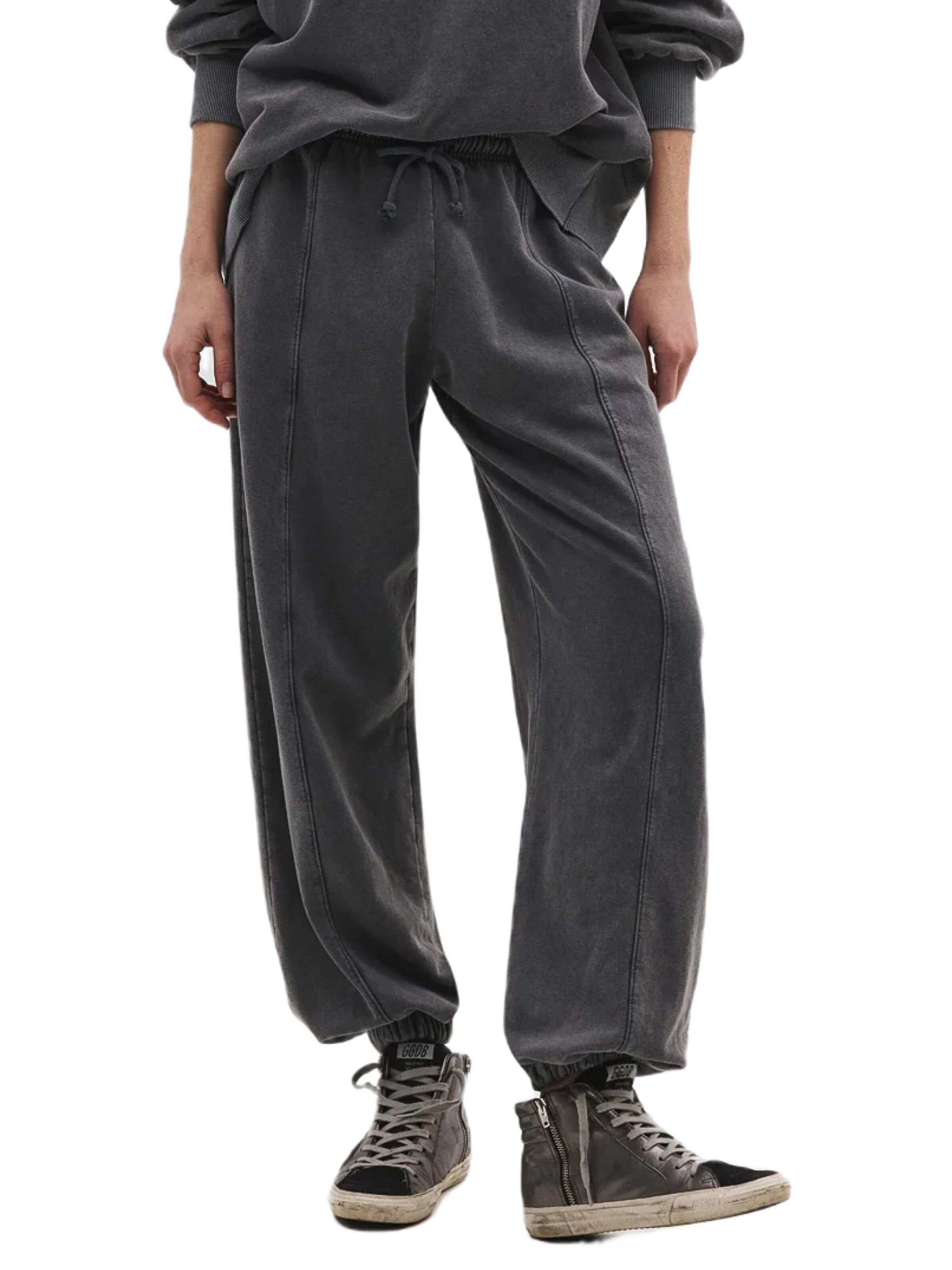 No Matter What Baggy Hose in Grau: Vorderseite