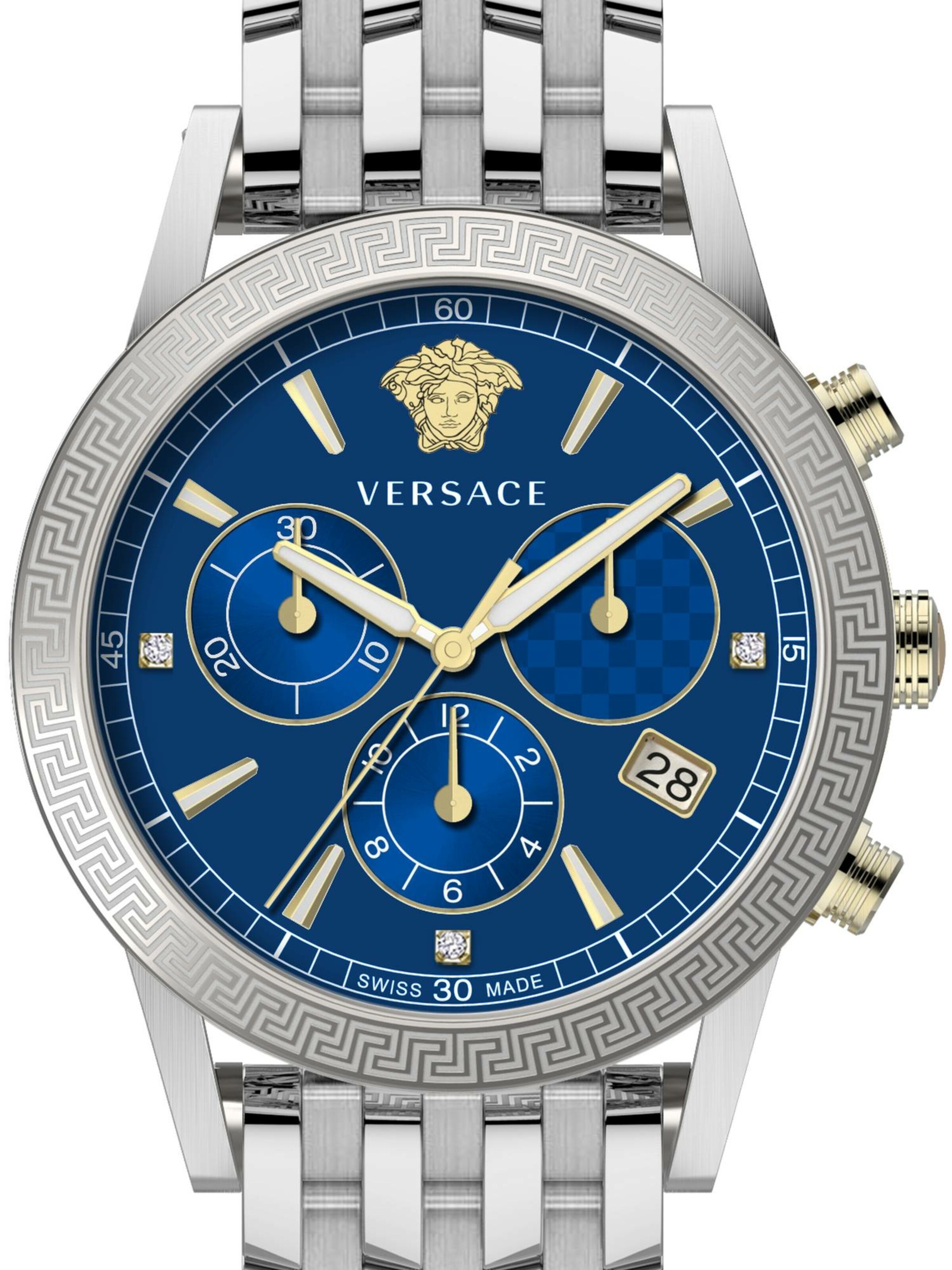 VERSACE Analoog horloge in Blauw