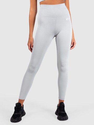 Skinny Pantalon de sport 'Affectionate' Smilodox en gris : devant