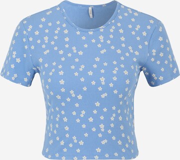 Only Petite Shirt 'LINAS' in Blauw: voorkant