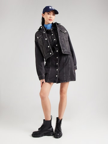 Calvin Klein Jeans Obleka 'ESSENTIAL' | črna barva