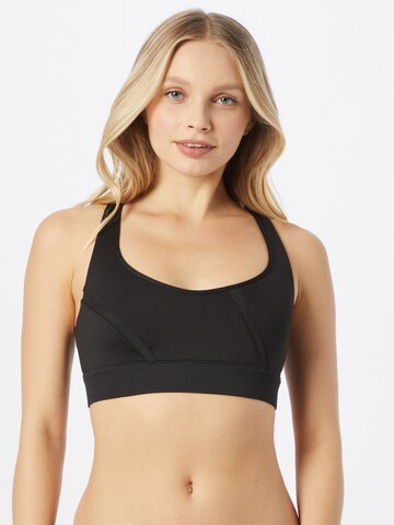 PUMA Bustier Sport bh 'Exhale' in Zwart: voorkant