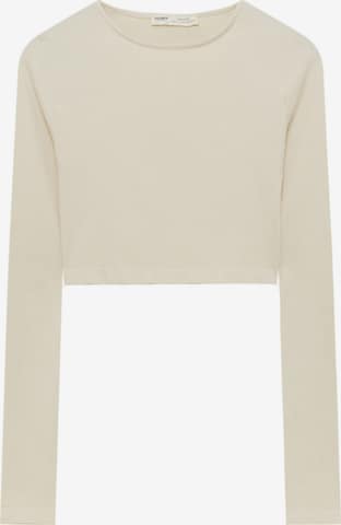 Tricou de la Pull&Bear pe bej: față