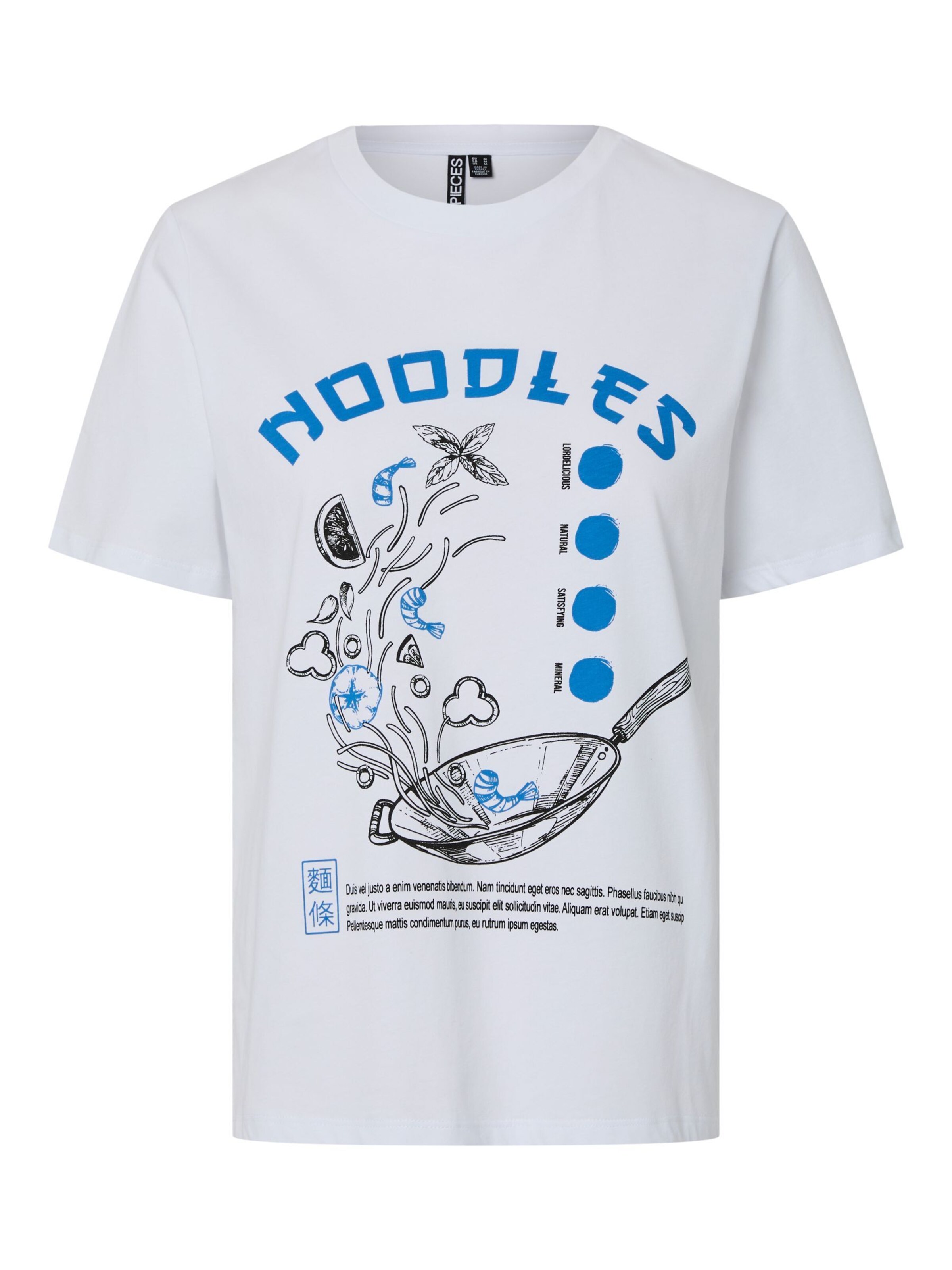 Maglietta PIECES di colore blu / nero / bianco, Visualizzazione prodotti