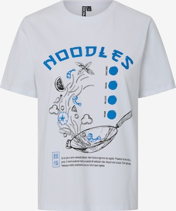 Maglietta di PIECES in bianco: frontale