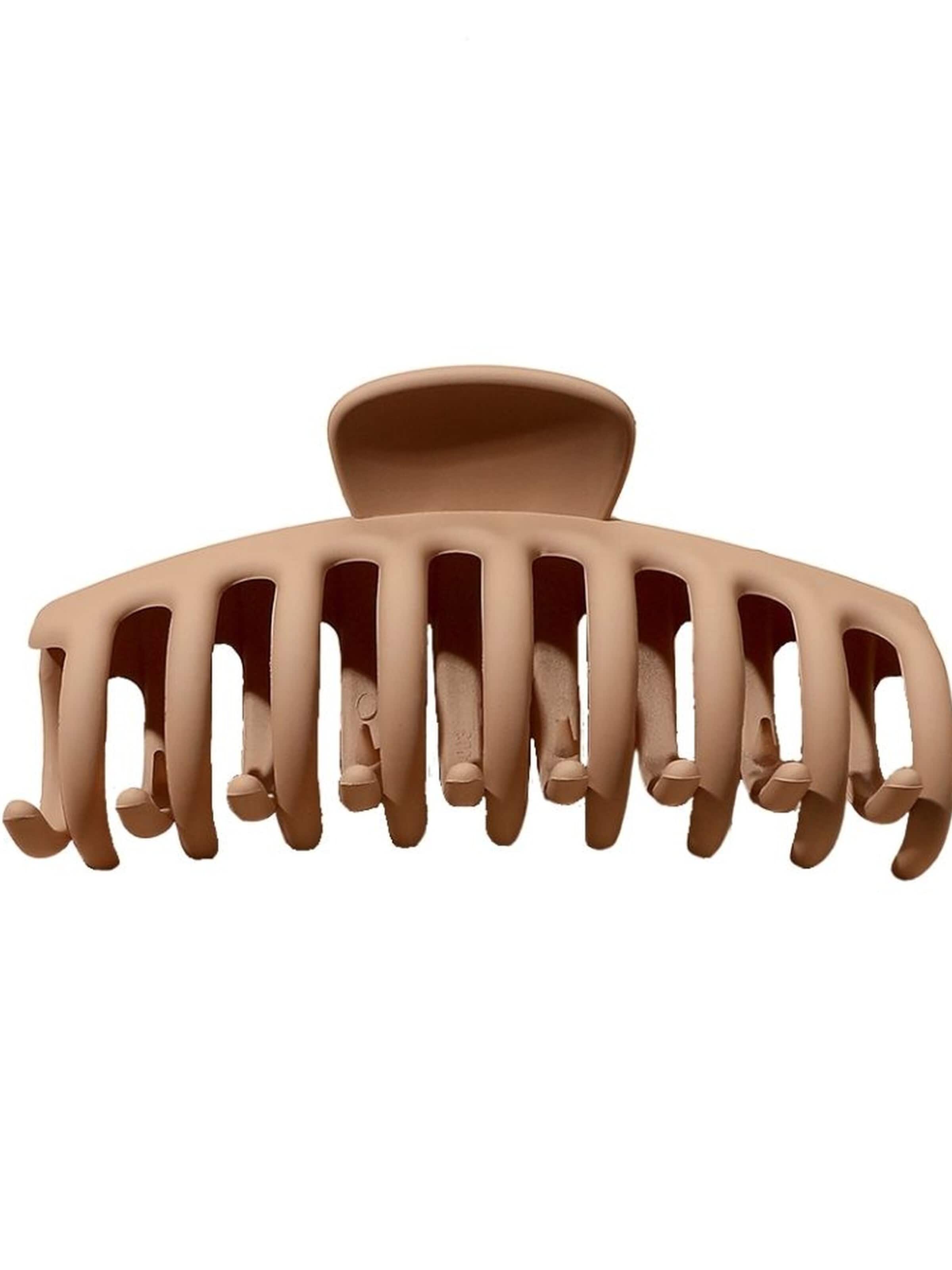soho Hair accesoires Haarschmuck 'Kana Hair Claw - Beige'‌‌ in Braun: Vorderseite