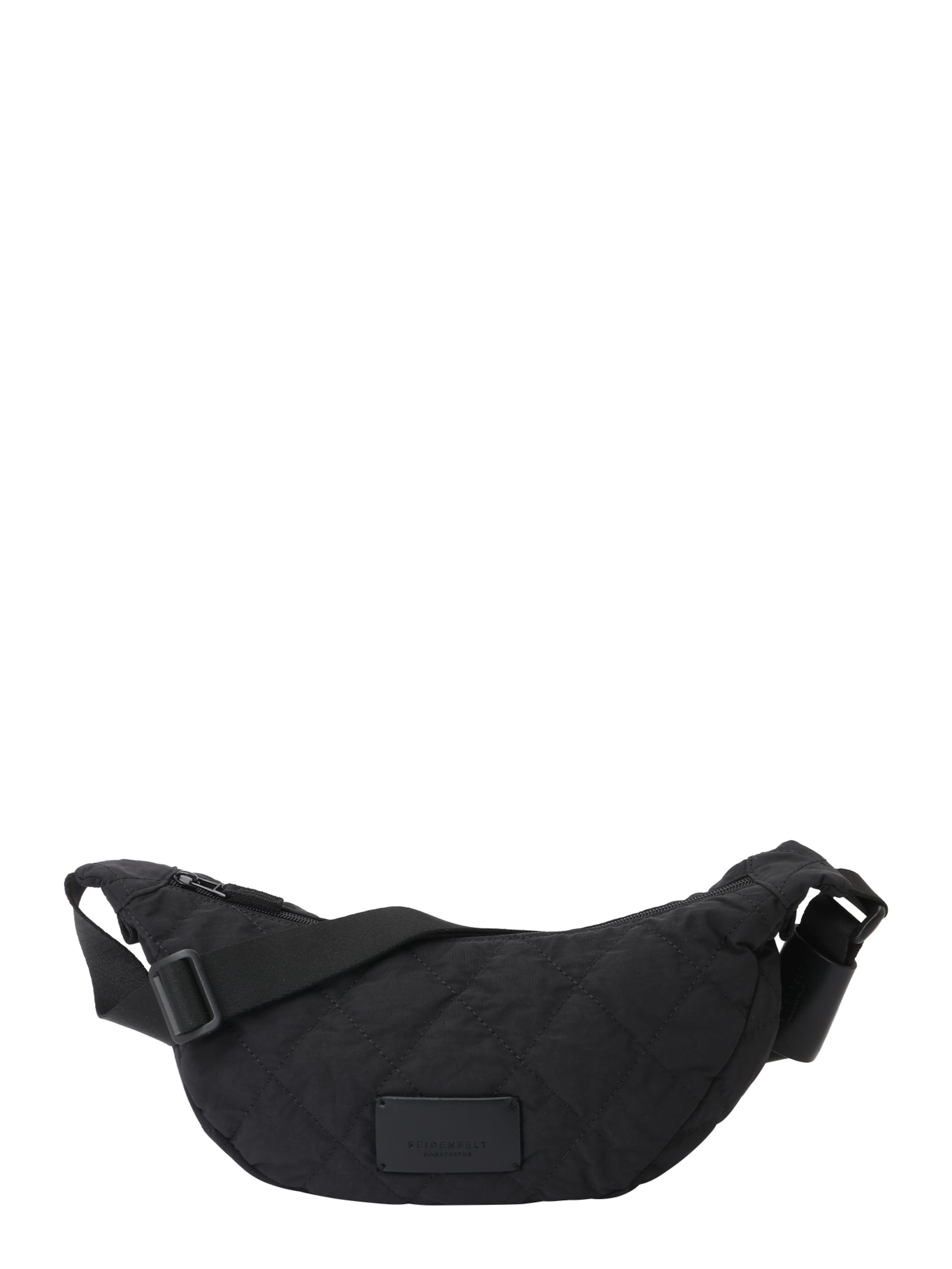 Seidenfelt Axelremsväska 'Hetta' i svart: framsida