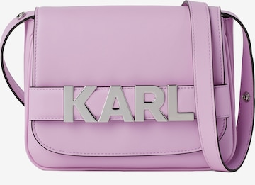 Karl Lagerfeld Crossbody Bag in Purple: front