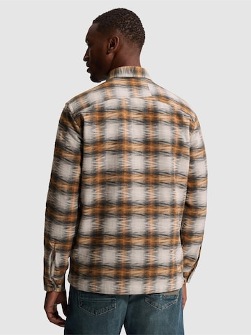 CAST IRON Regular fit Skjorta 'Overshirt with check pattern and button closure' i brun