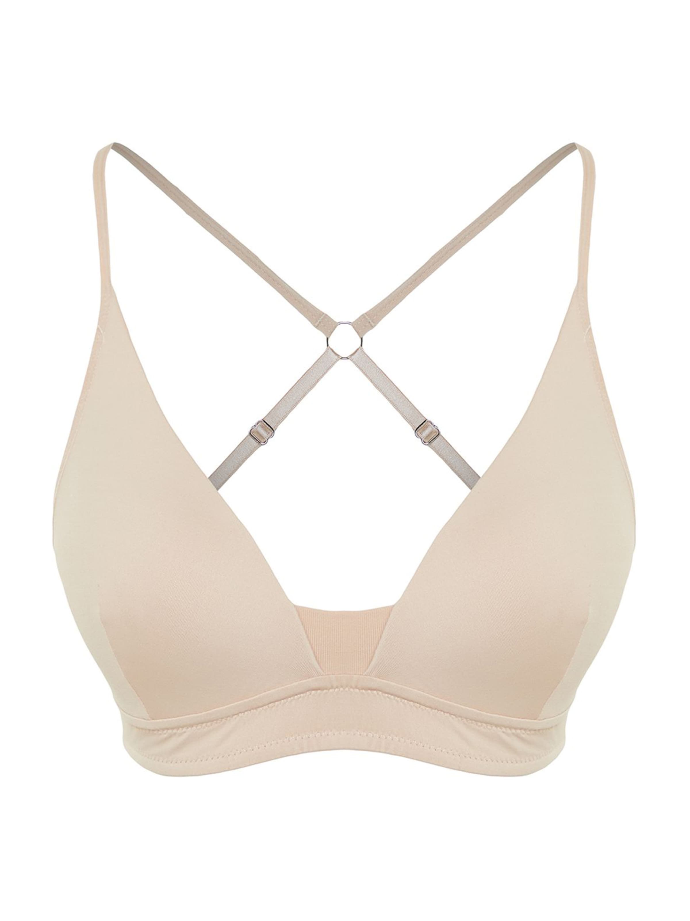 Trendyol Μπουστάκι Σουτιέν σε μπεζ: μπροστά