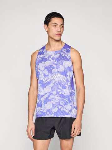 ASICS Toiminnallinen paita 'FUJITRAIL SINGLET' värissä sininen: etupuoli