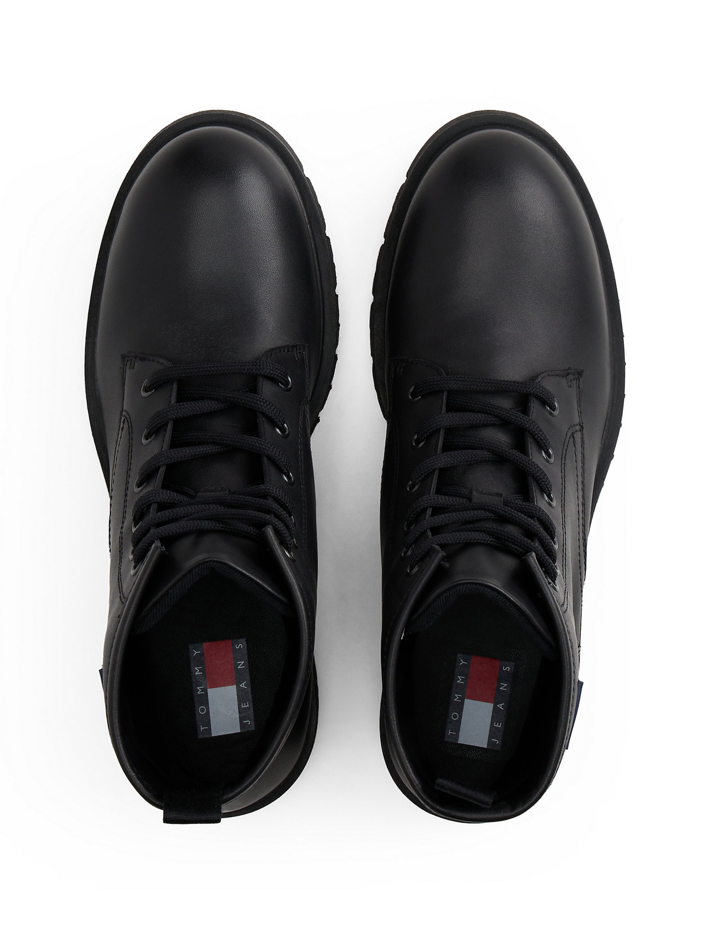 Tommy Jeans Ботинки на шнуровке в Черный